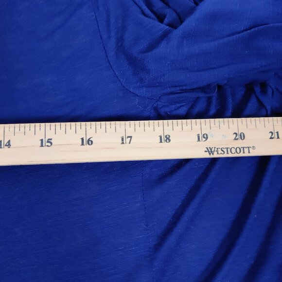 Costa Blanca Women's Open Front Cardigan Sz M Blue Rayon Lightweight Resortwear - Picture 7 of 8